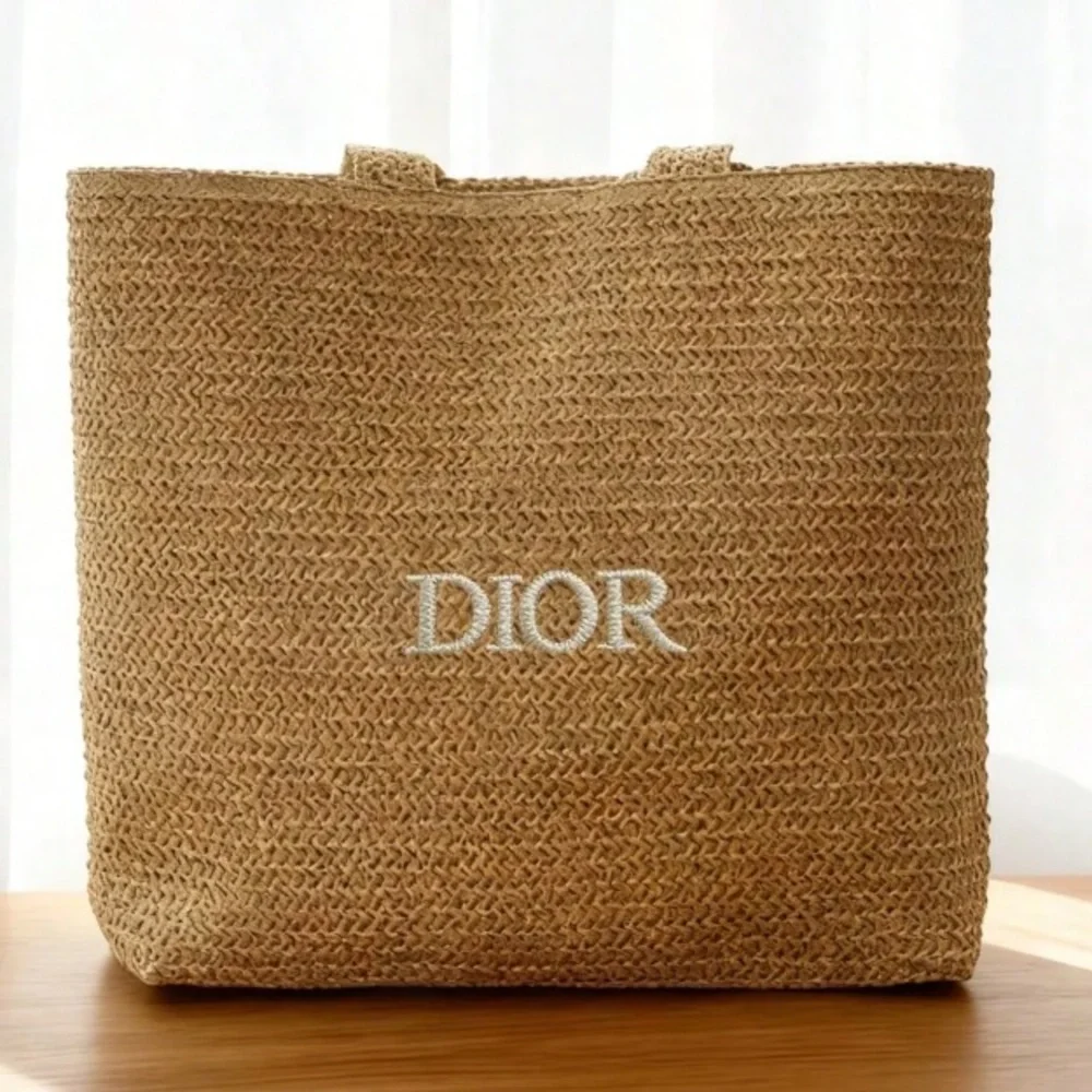 🆕 Christian Dior Straw Totebag - Picture 5 of 8